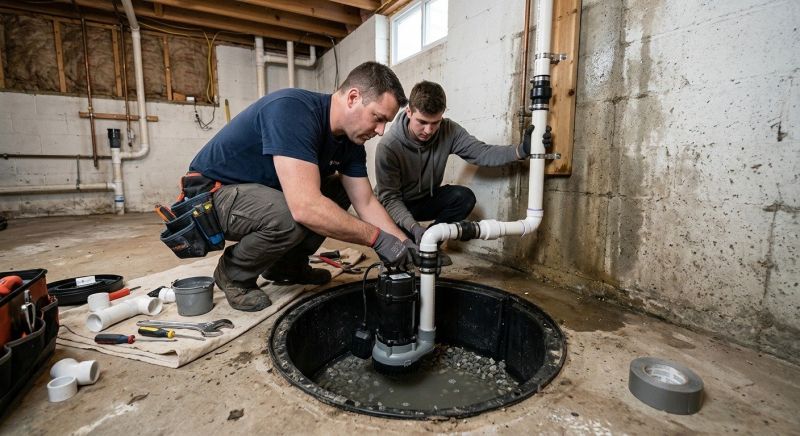 Ejector Pump Installation in West Des Moines, IA